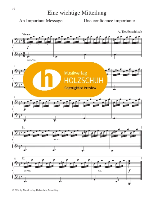 Eine wichtige Mitteilung